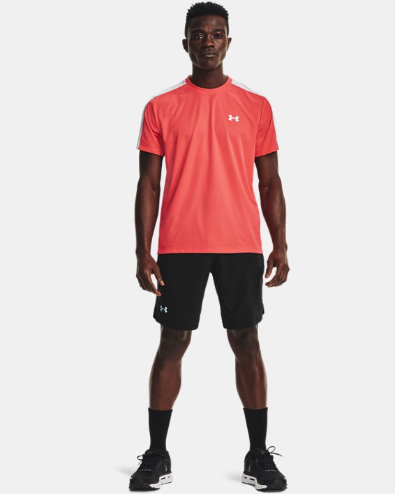 Men's UA Speed Stride Short Sleeve in Red image number 2